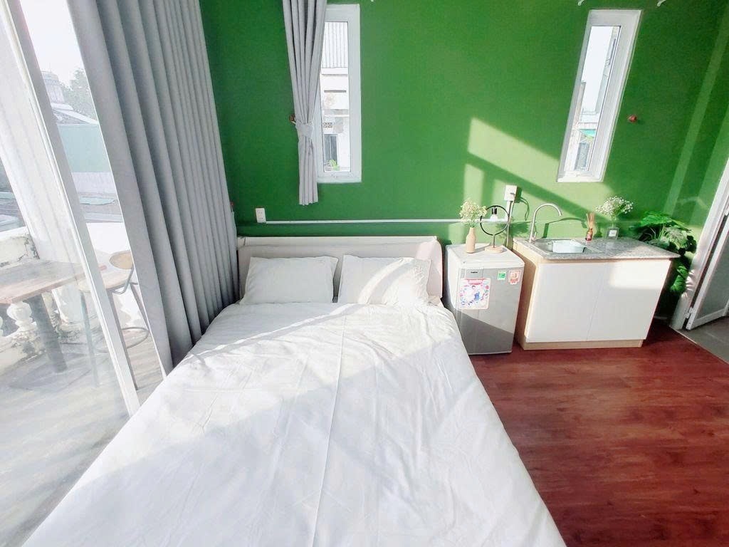 Phòng trọ Studio 20m2 tại PTC House 1 Trần Đình Xu - Quận 1 - Phòng ngủ