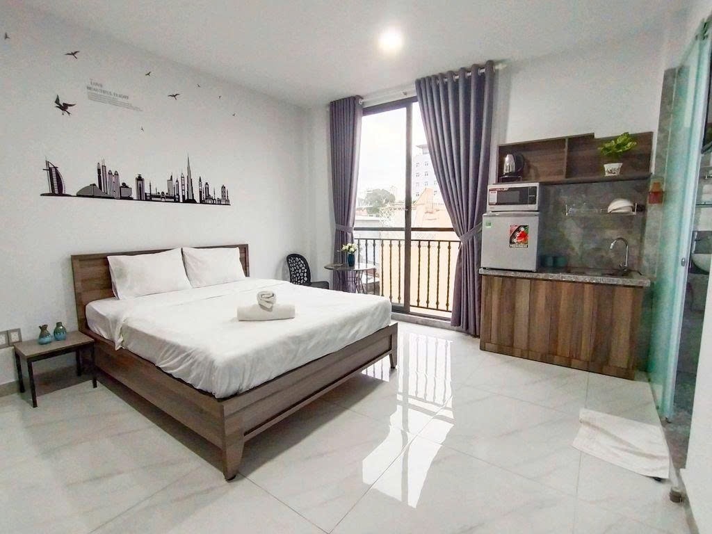 Phòng trọ Studio 40m2 tại PTC House Võ Thị Sáu - Quận 3 - Phòng ngủ