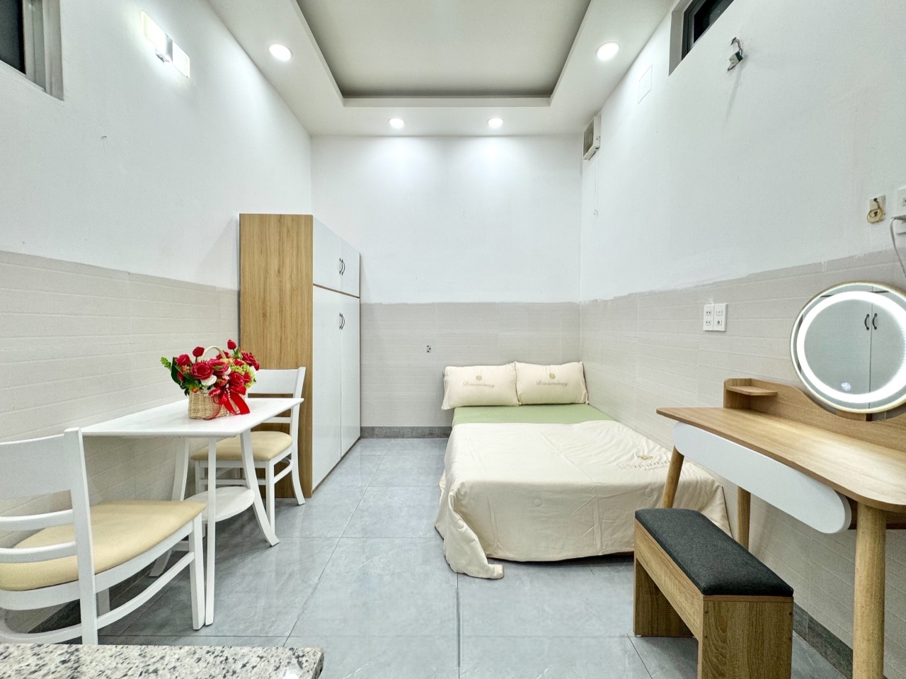 Phòng trọ Studio 25m2 tại H2 House Phú Thạnh - Tân Phú - Phòng ngủ