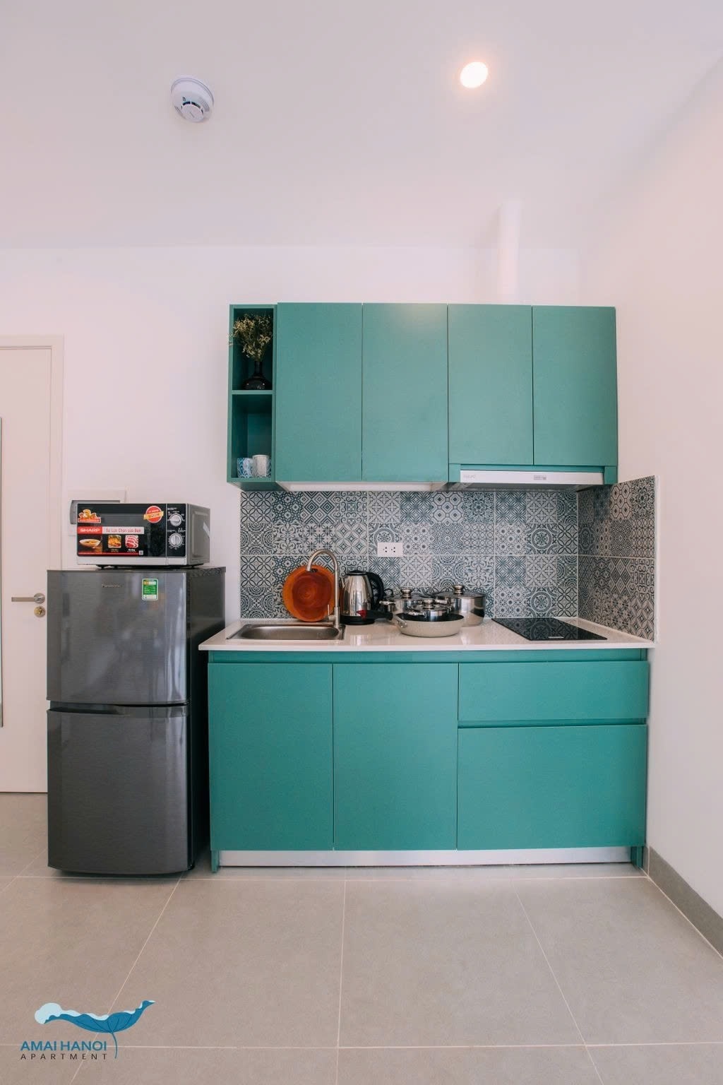 Phòng trọ Studio 40m2 tại PTC House Hàm Nghi - Nam Từ Liêm - Phòng bếp