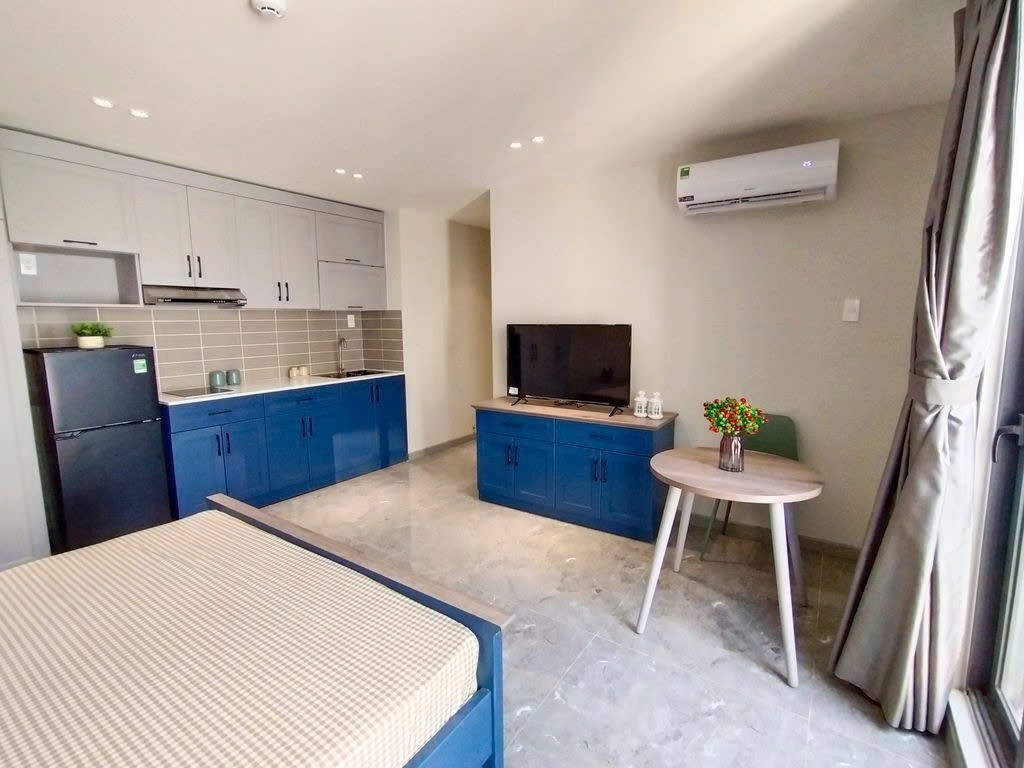 Phòng trọ Studio 45m2 tại PTC House Hồ Hảo Hớn - Quận 1 - Phòng ngủ