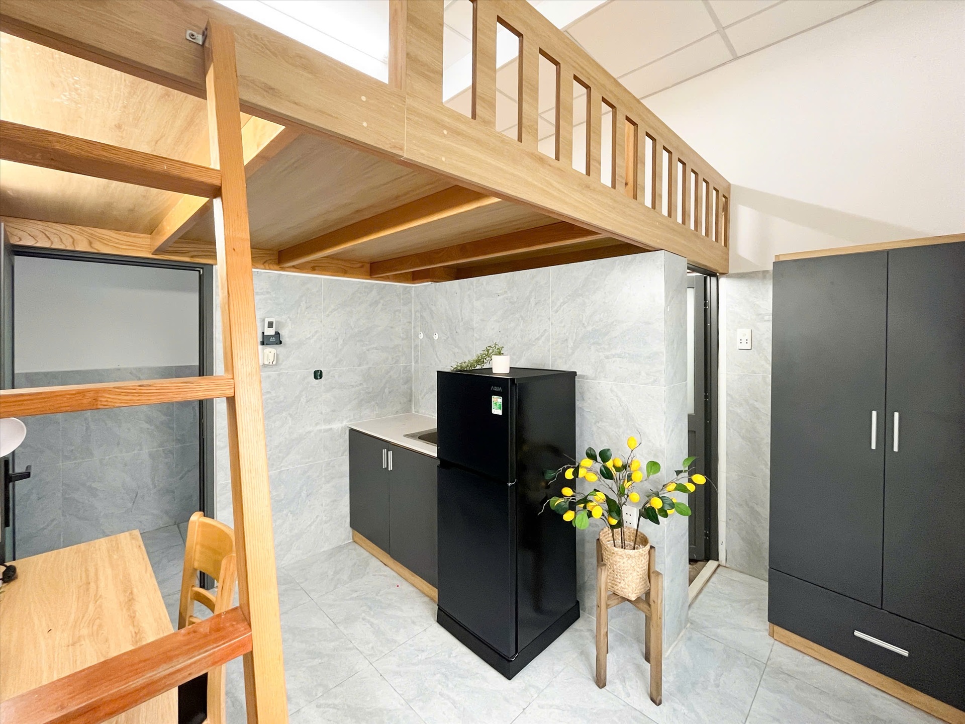 Phòng trọ Duplex 25m2 tại Lighthouse Lê Đức Thọ B - Gò Vấp - Phòng khách