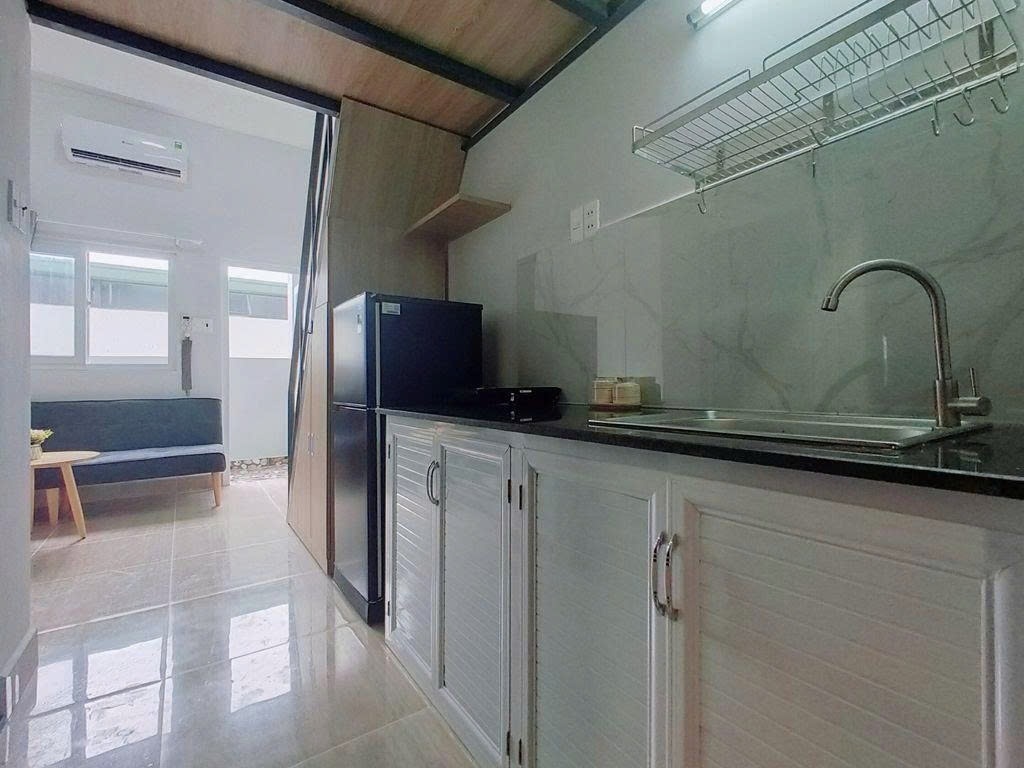 Phòng trọ Duplex 25m2 tại PTC House Khuông Việt - Tân Phú - Phòng bếp
