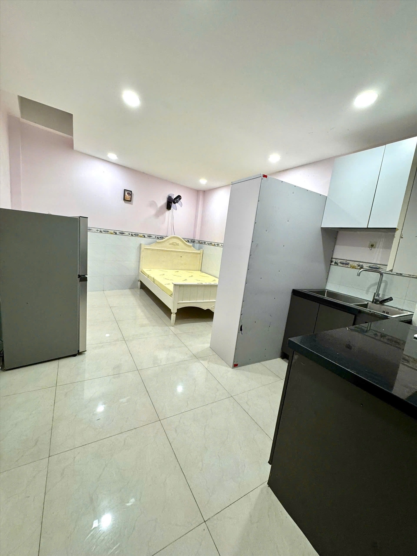 Phòng trọ Studio 28m2 tại Mer's House Trần Văn Đang - Quận 3 - Phòng ngủ