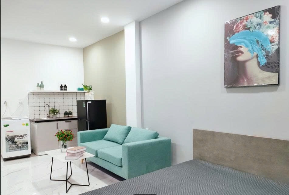 Phòng trọ Studio 25m2 tại PTC House Cách Mạng Tháng Tám - Quận 3 - Phòng ngủ