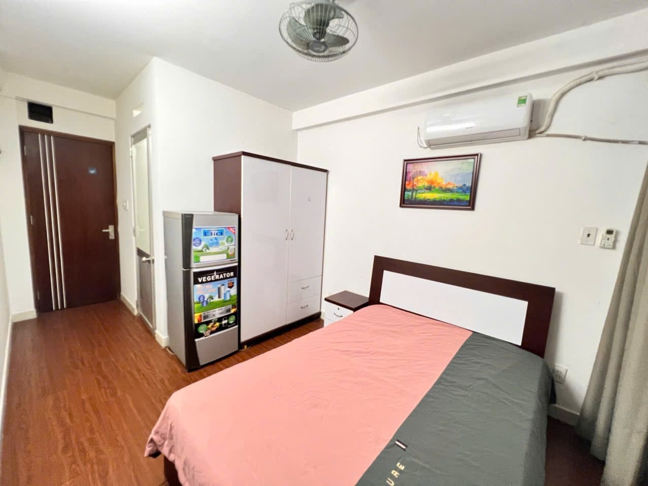 Phòng trọ Studio 25m2 tại Sea Home Nguyễn Ngọc Lộc - Quận 10 - Phòng ngủ