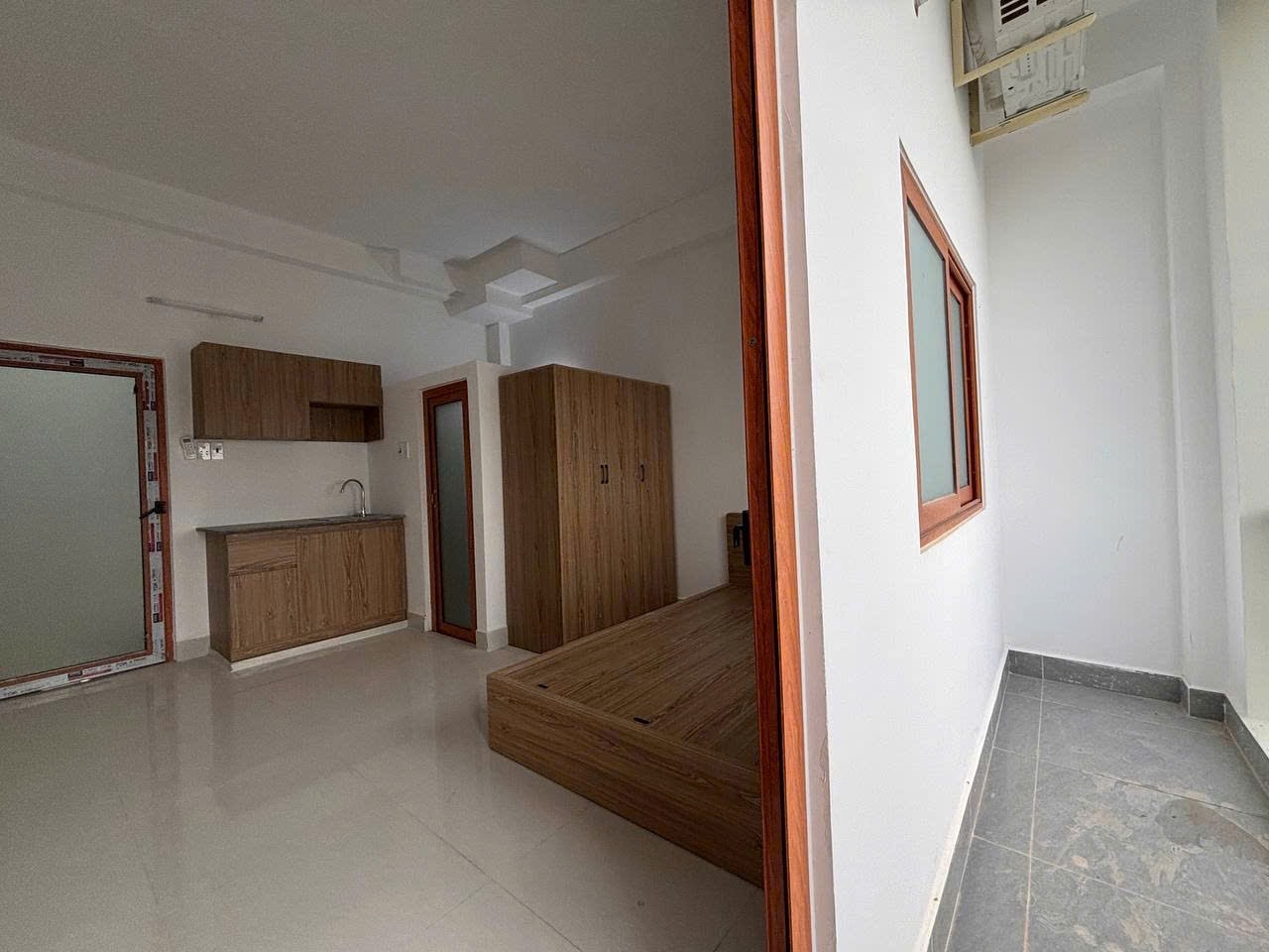 Phòng trọ Studio 25m2 tại Nui Nui House Quang Trung - Gò Vấp - Phòng ngủ