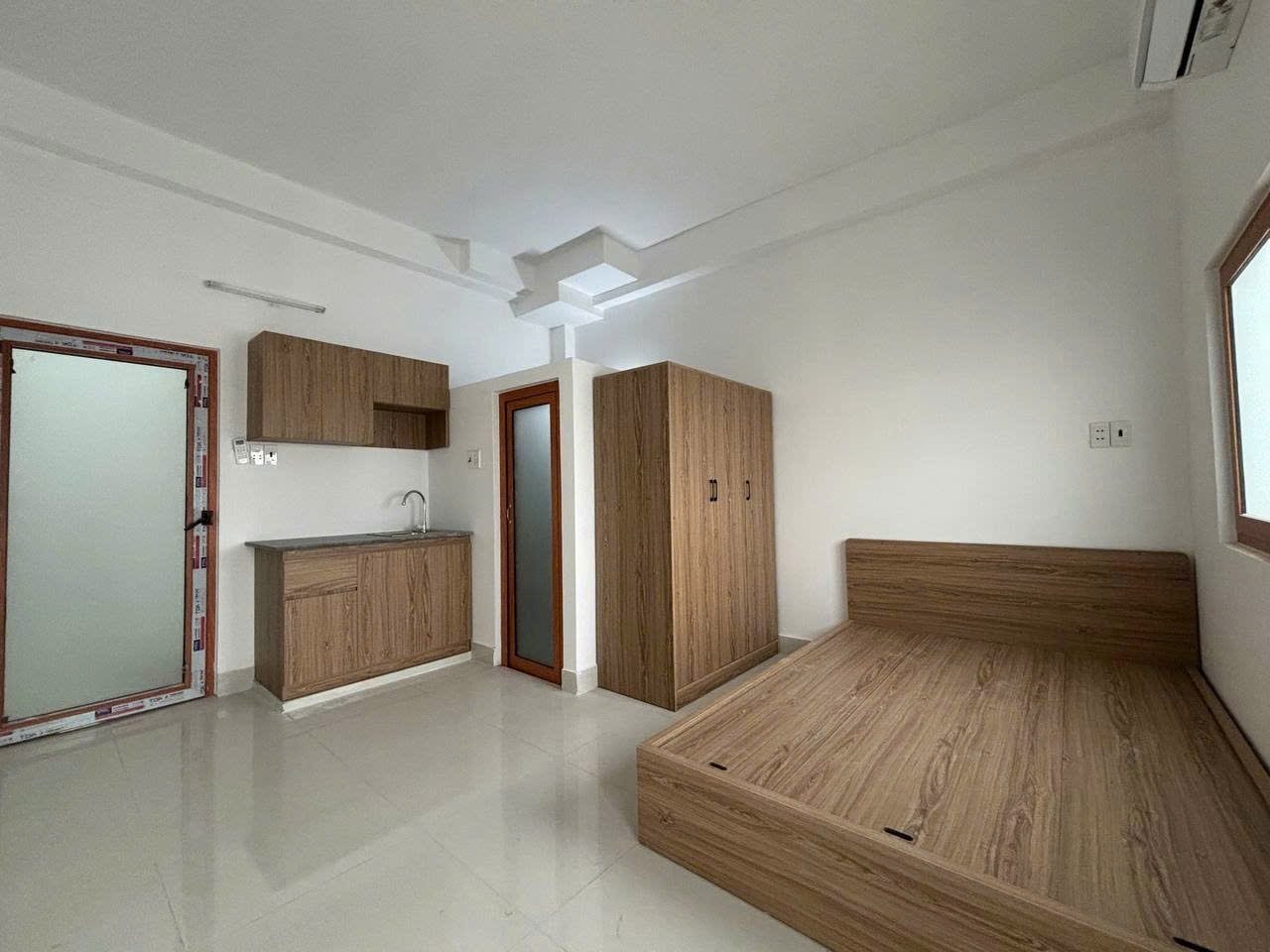 Phòng trọ Studio 25m2 tại Nui Nui House Quang Trung - Gò Vấp - Phòng ngủ
