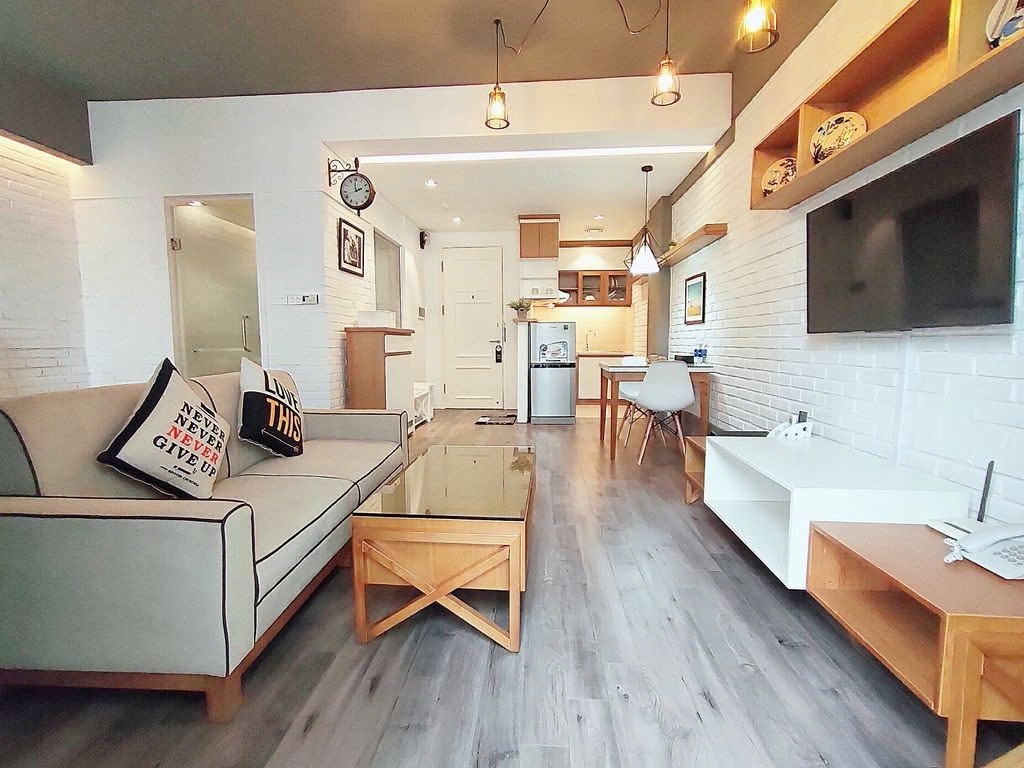 Phòng trọ Studio 40m2 tại PTC House Liễu Giai - Ba Đình  - Phòng khách