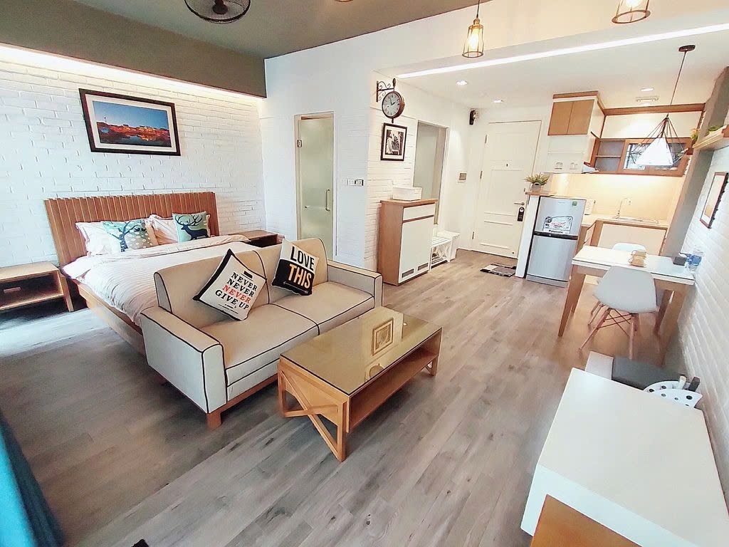 Phòng trọ Studio 40m2 tại PTC House Liễu Giai - Ba Đình  - Phòng ngủ