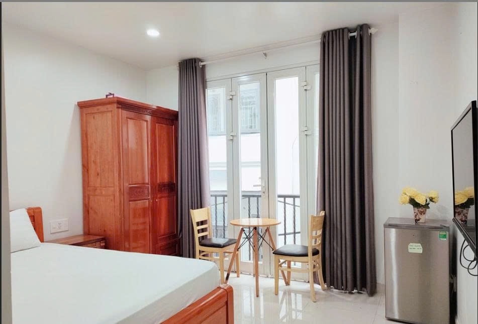 Phòng trọ Studio 20m2 tại PTC House 1 Nguyễn Trãi - Quận 1 - Phòng ngủ