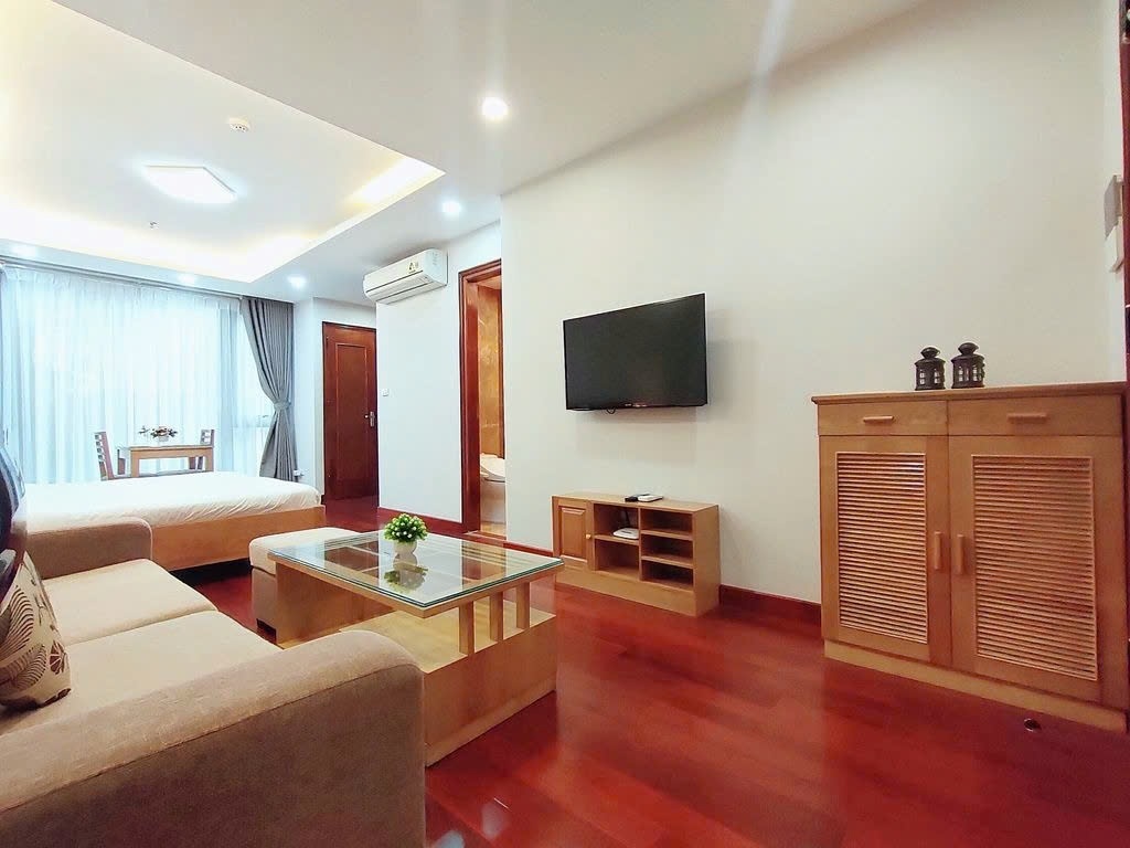 Phòng trọ 1 Phòng ngủ 45m2 tại PTC House Đào Tấn - Ba Đình - Phòng khách