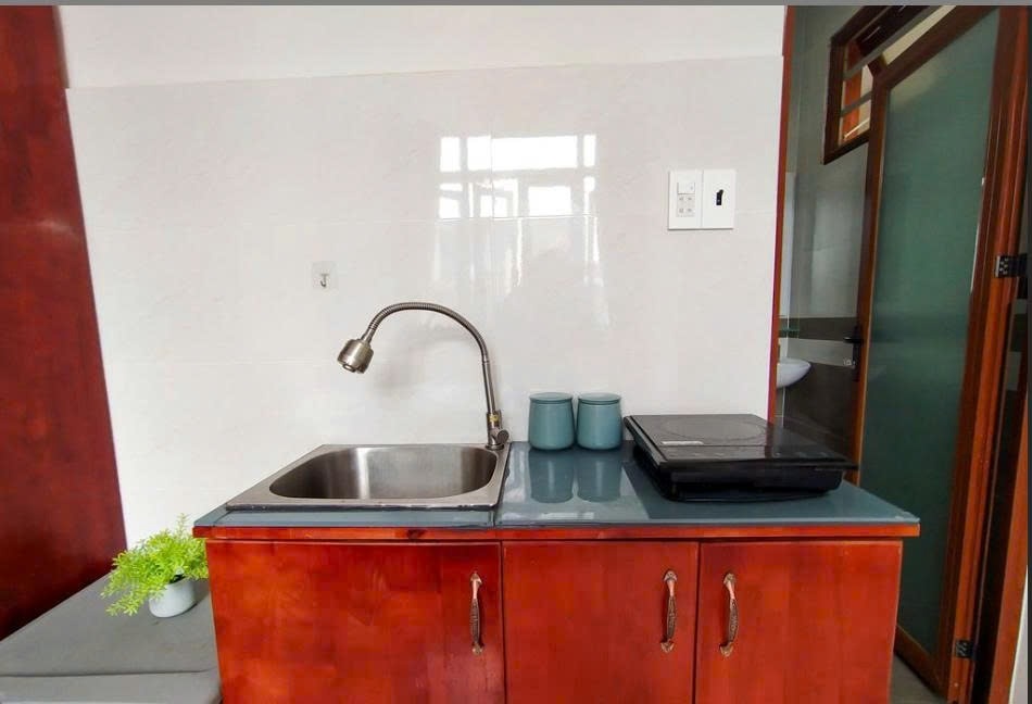 Phòng trọ Studio 20m2 tại PTC House Đường số 47 - Quận 7 - Phòng bếp