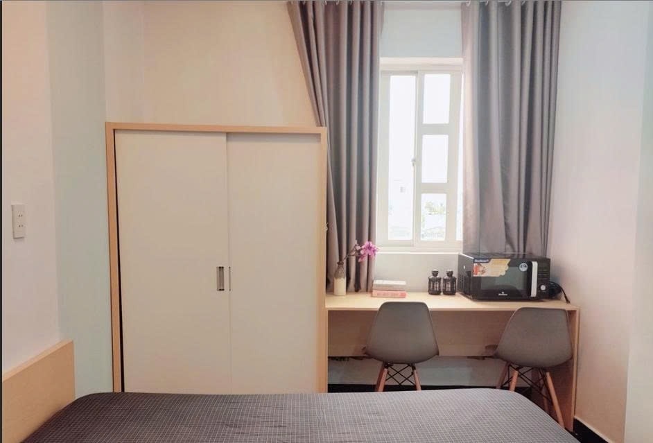 Phòng trọ Studio 25m2 tại PTC House Nguyễn Văn Cừ - Quận 1 - Phòng ngủ