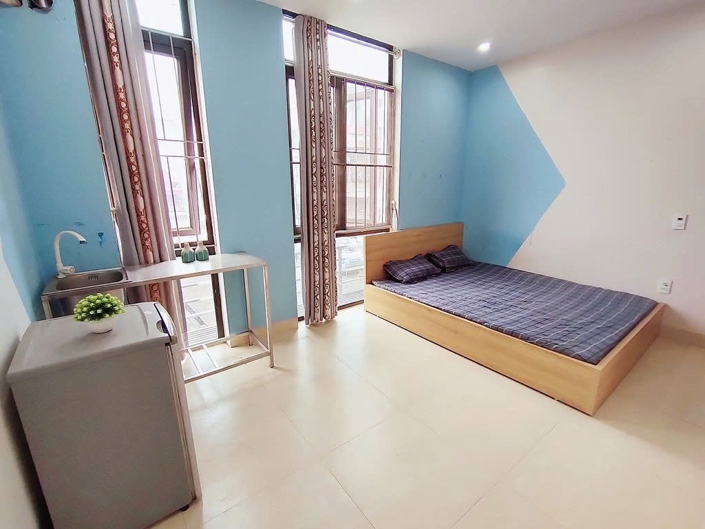 Phòng trọ Studio 25m2 tại PTC House Chùa Láng - Đống Đa - Phòng ngủ