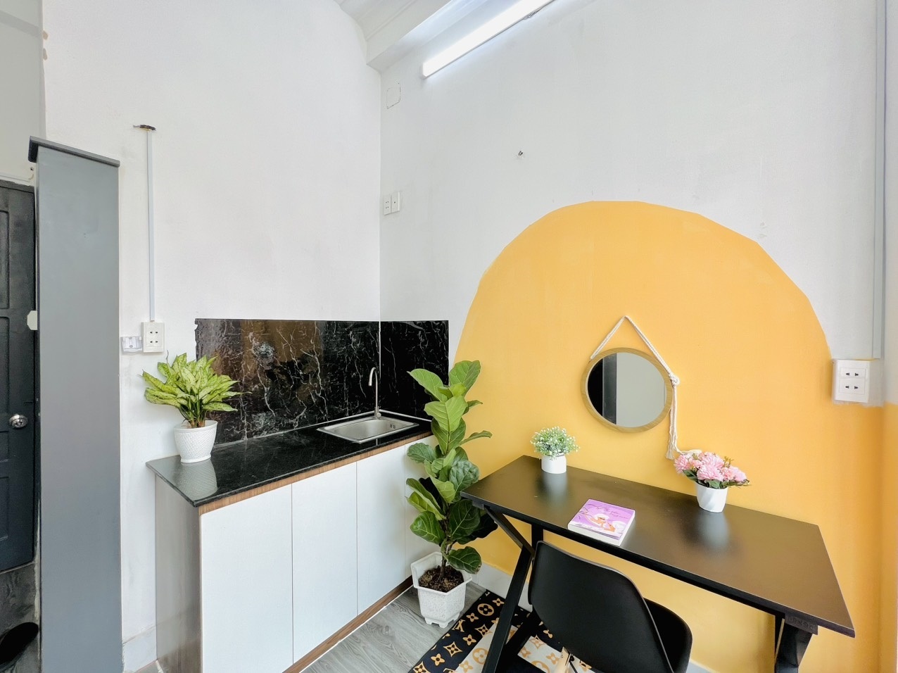 Phòng trọ Studio 25m2 tại AE Home Quang Trung - Gò Vấp - Phòng bếp