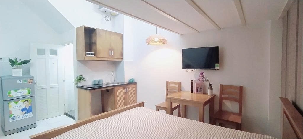 Phòng trọ Duplex 20m2 tại PTC House Bà Lê Chân - Quận 1 - Phòng bếp