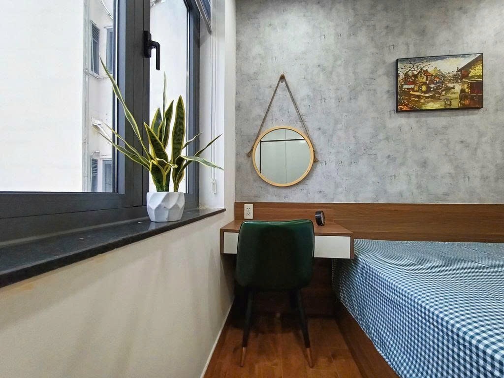 Phòng trọ Studio 30m2 tại PTC House 2 Đường 62 - Quận 2 - Góc làm việc