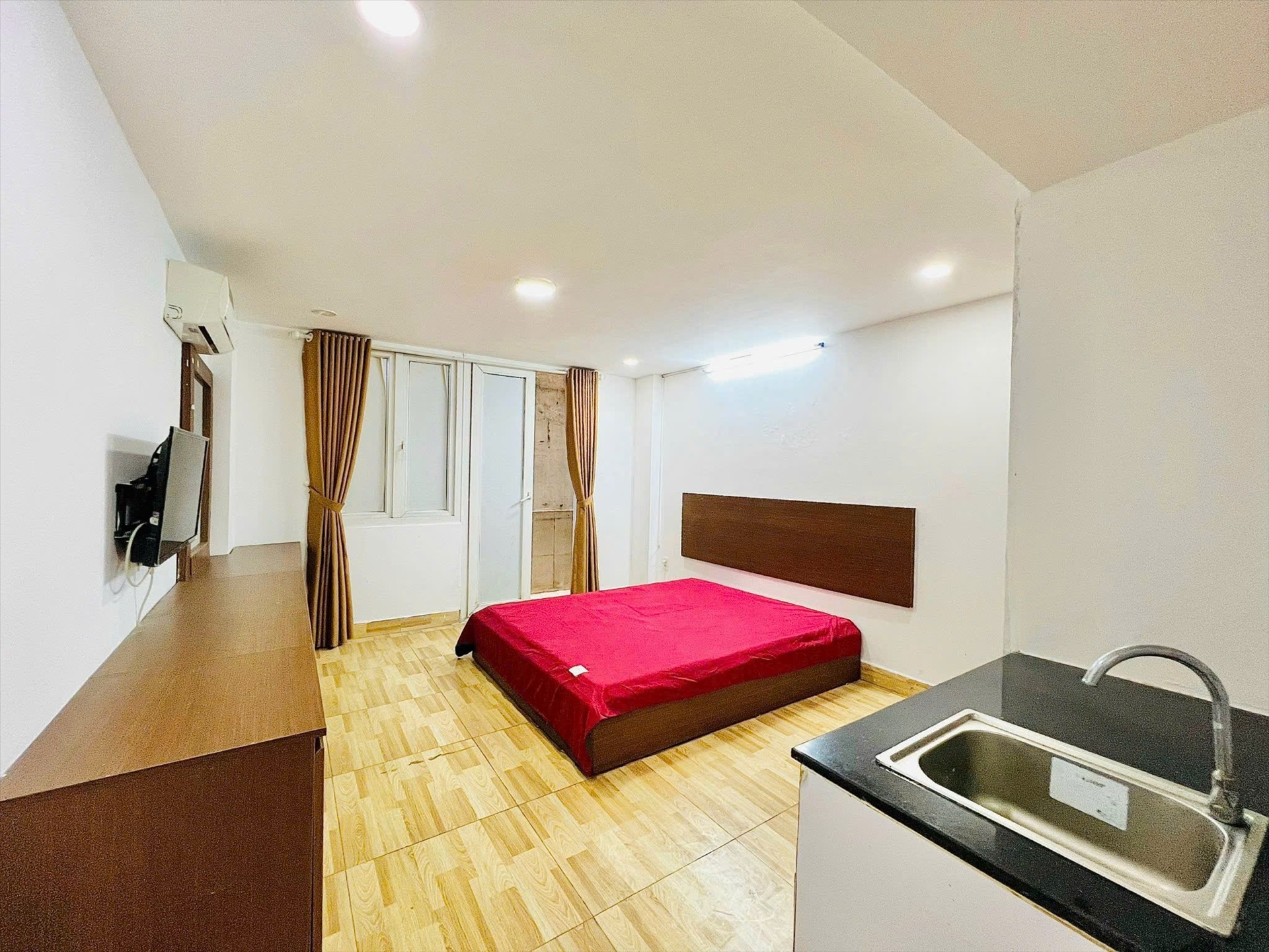 Phòng trọ Studio 25m2 tại AT House Nhất Chi Mai 1 - Tân Bình - Phòng ngủ
