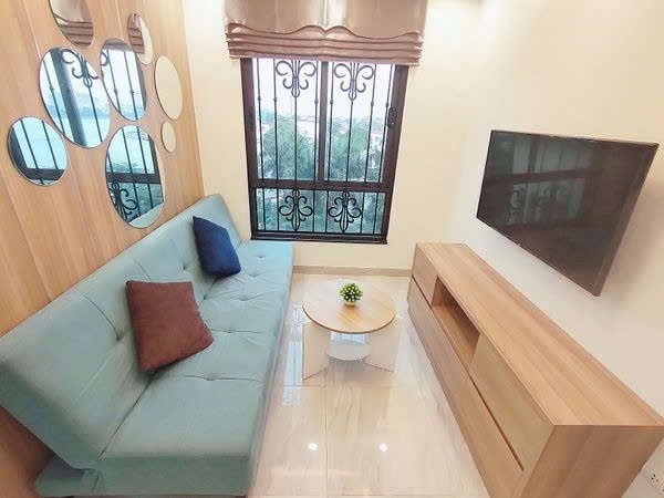Phòng trọ 1 Phòng ngủ 40m2 tại PTC House Lạc Long Quân - Tây Hồ  - Phòng khách