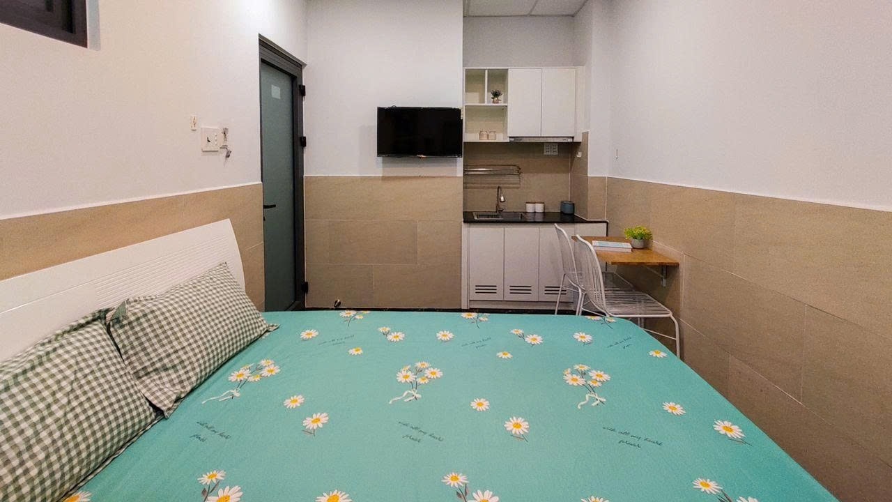 Phòng trọ Studio 10m2 tại PTC House 1 Đường Tân Mỹ - Quận 7 - Phòng ngủ