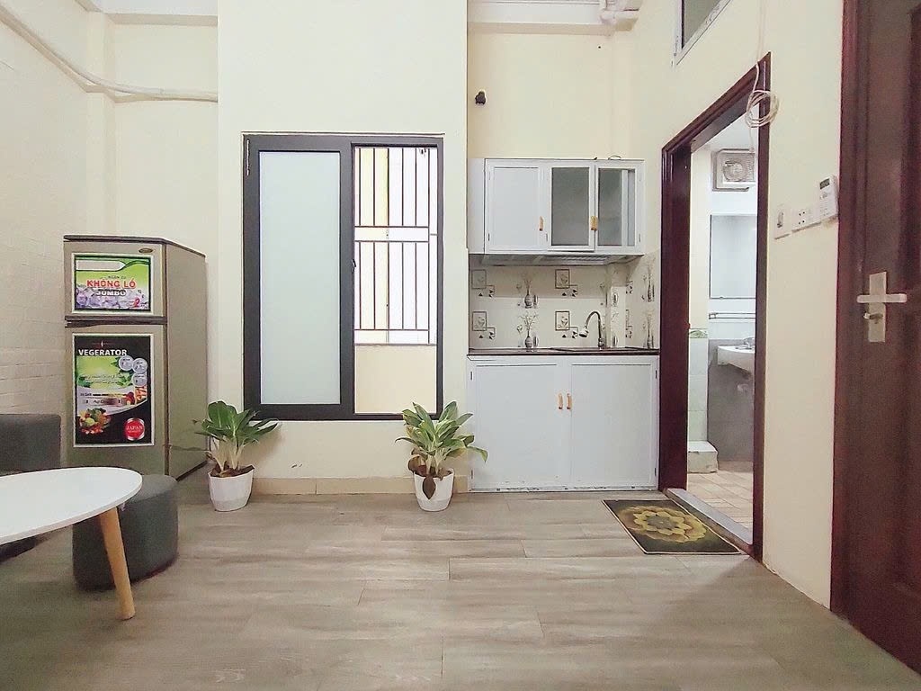 Phòng trọ Studio 35m2 tại PTC House 1 Đường Láng - Đống Đa - Phòng bếp
