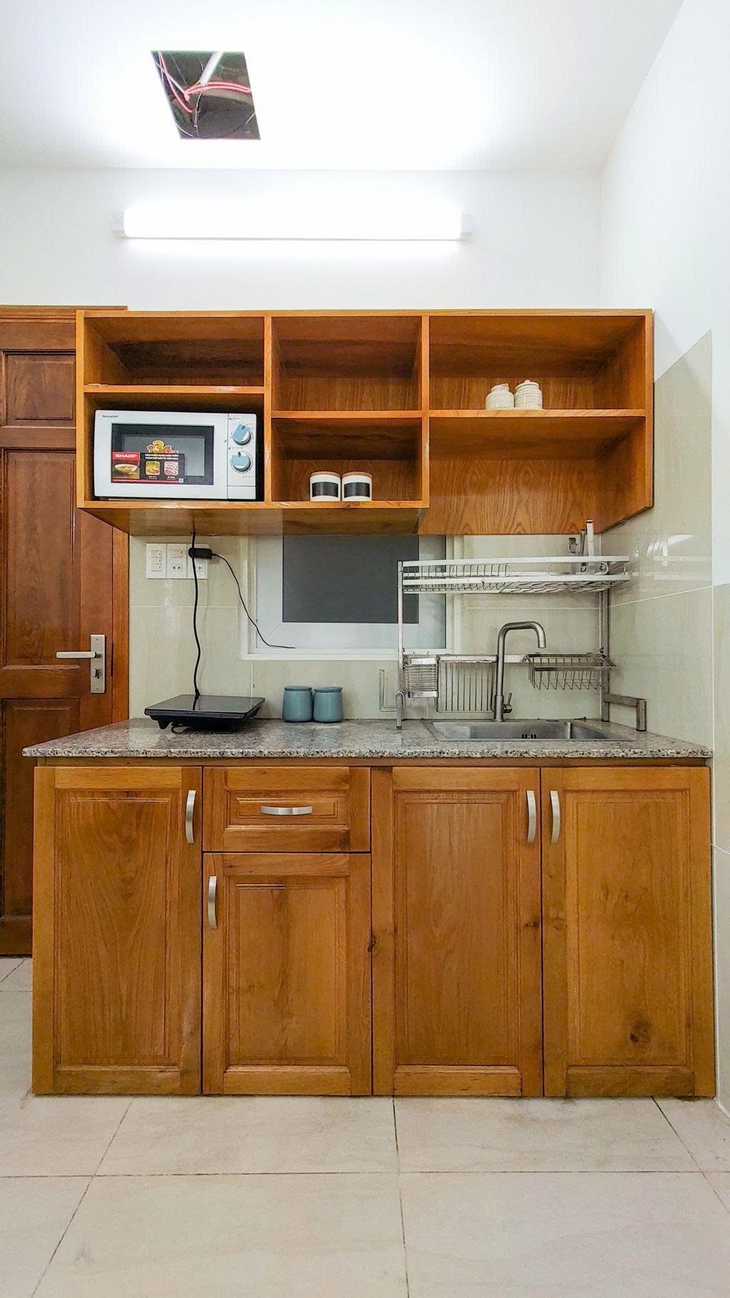 Phòng trọ Studio 12m2 tại PTC House Lê Văn Linh - Quận 4 - Phòng bếp