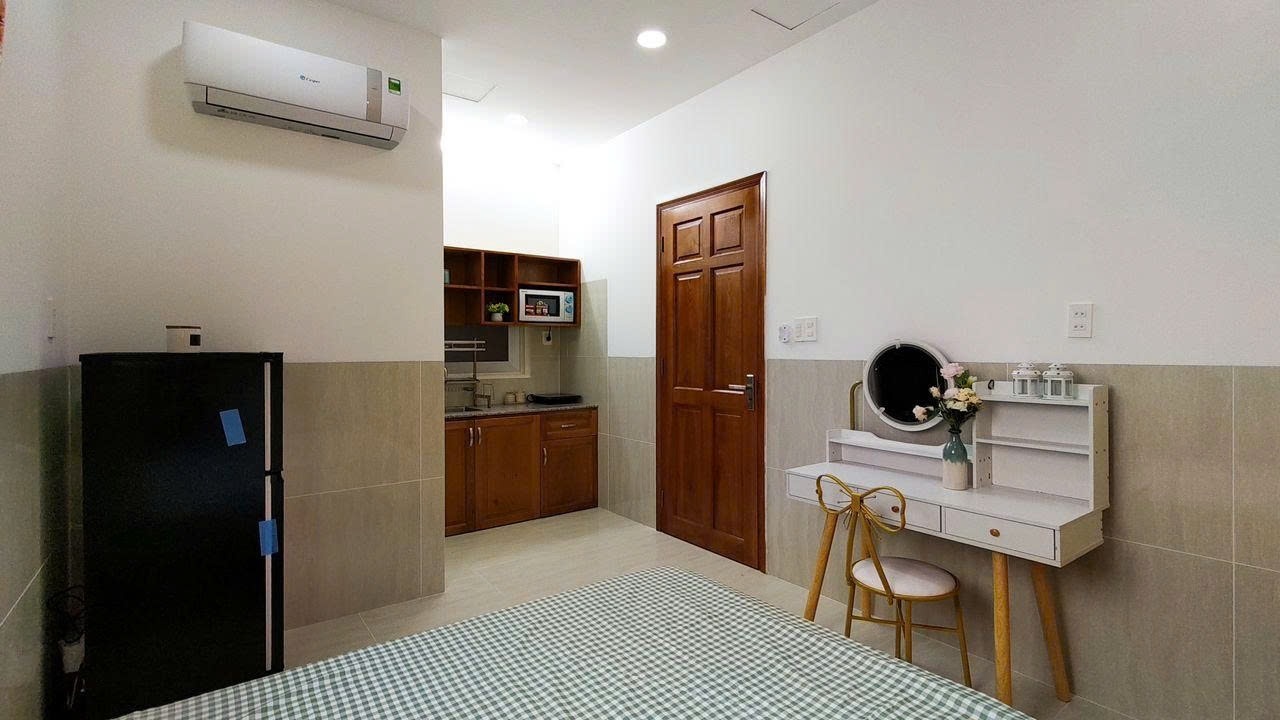 Phòng trọ Studio 12m2 tại PTC House Lê Văn Linh - Quận 4 - Phòng ngủ