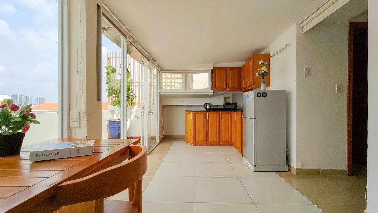 Phòng trọ Studio 20m2 tại PTC House 1 Phan Khiêm Ích - Quận 7 - Phòng bếp