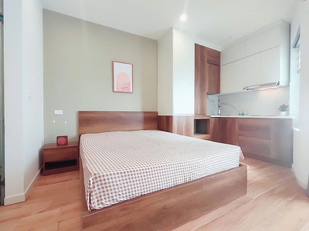 Phòng trọ Studio 30m2 tại PTC House Võng Thị - Tây Hồ - Phòng ngủ