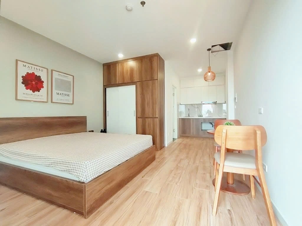Phòng trọ Studio 30m2 tại PTC House Võng Thị - Tây Hồ - Phòng ngủ
