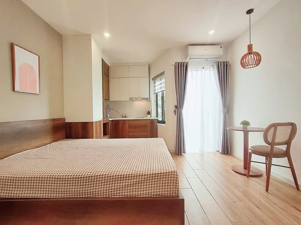 Phòng trọ Studio 30m2 tại PTC House Võng Thị - Tây Hồ - Phòng ngủ