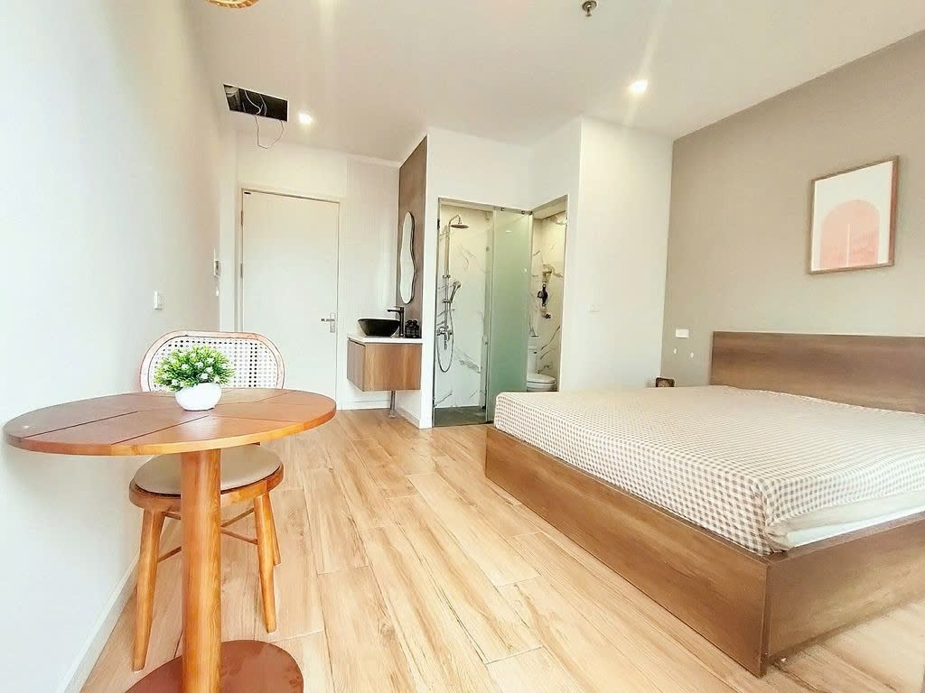 Phòng trọ Studio 30m2 tại PTC House Võng Thị - Tây Hồ - Góc làm việc