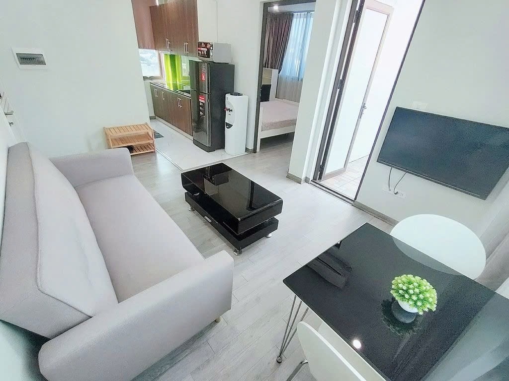 Phòng trọ Studio 30m2 tại PTC House Thuỵ Khuê  - Tây Hồ - Phòng khách