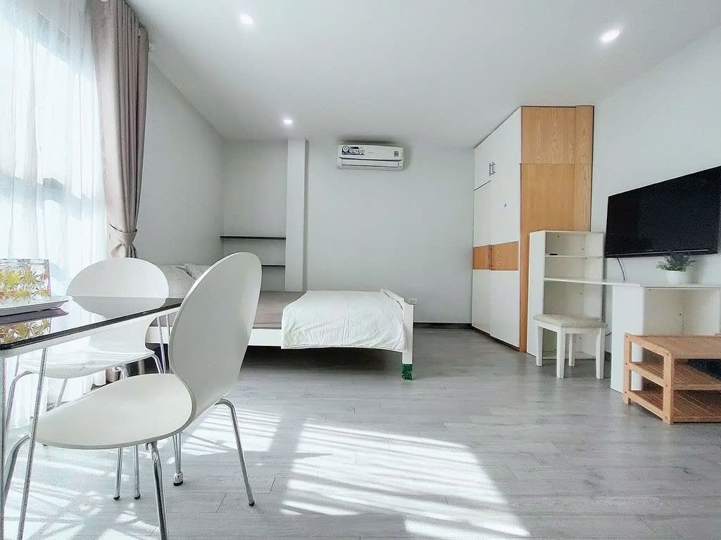 Phòng trọ Studio 30m2 tại PTC House Thuỵ Khuê  - Tây Hồ - Phòng ngủ