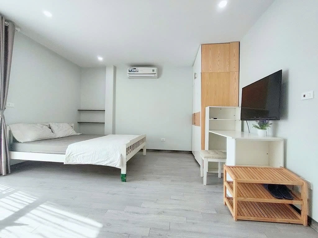 Phòng trọ Studio 30m2 tại PTC House Thuỵ Khuê  - Tây Hồ - Phòng ngủ