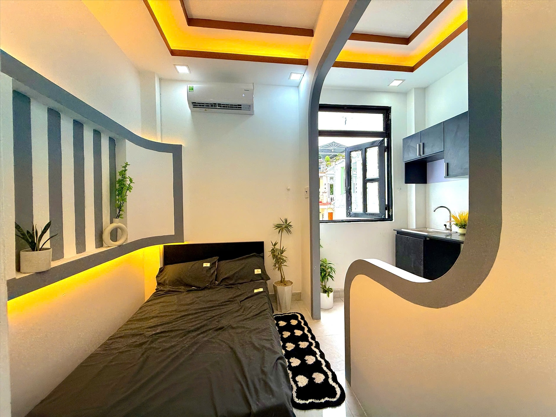 Phòng trọ 1 Phòng ngủ 25m2 tại Quân Home Lạc Long Quân - Tân Bình - Phòng ngủ