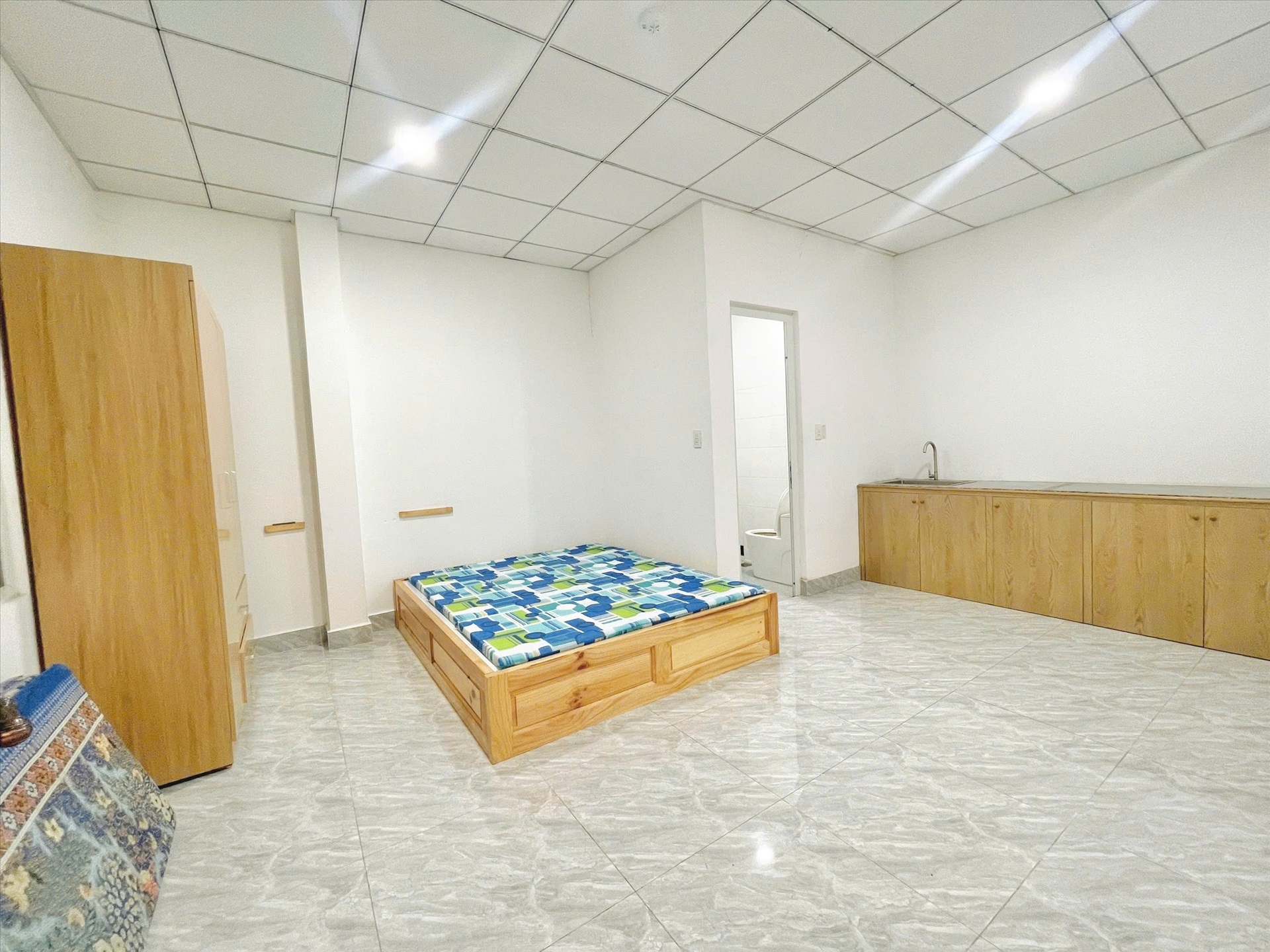 Phòng trọ Studio 25m2 tại CT Home Phạm Văn Bạch - Tân Bình - Phòng ngủ