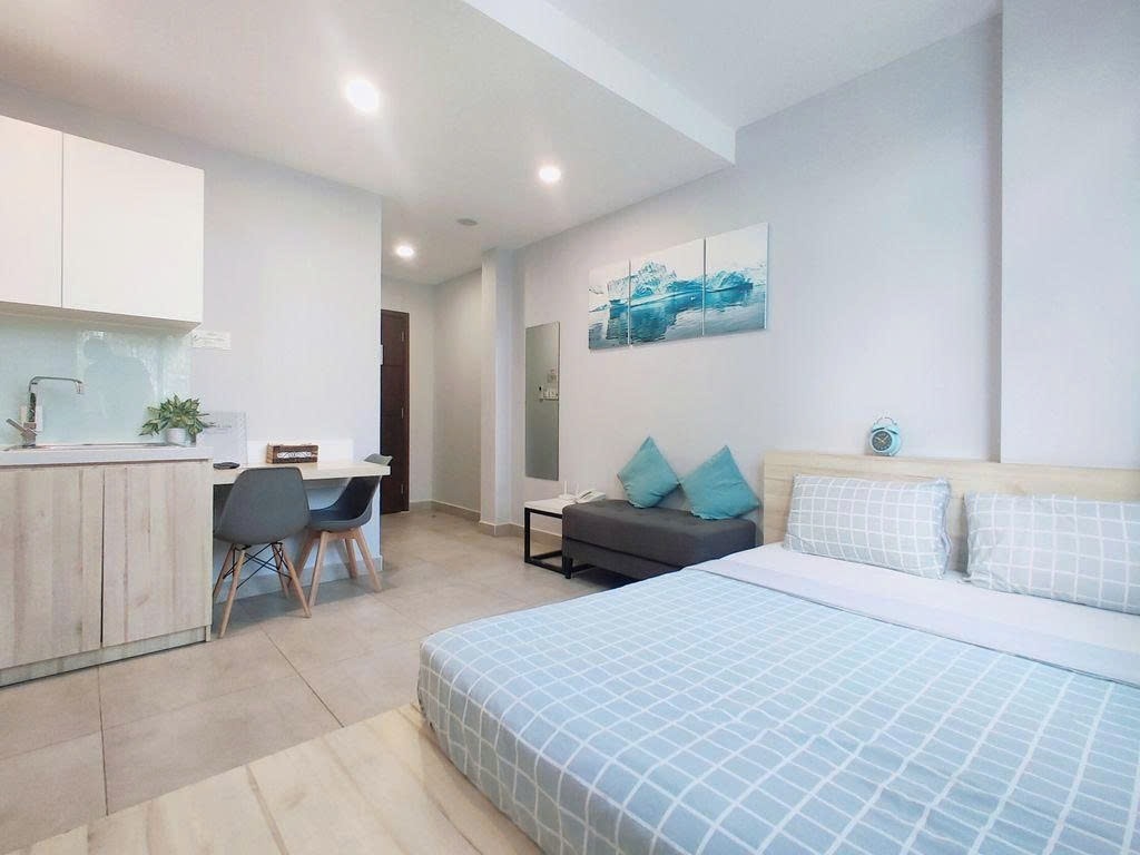 Phòng trọ Studio 25m2 tại PTC House Phan Tôn - Quận 1 - Phòng ngủ