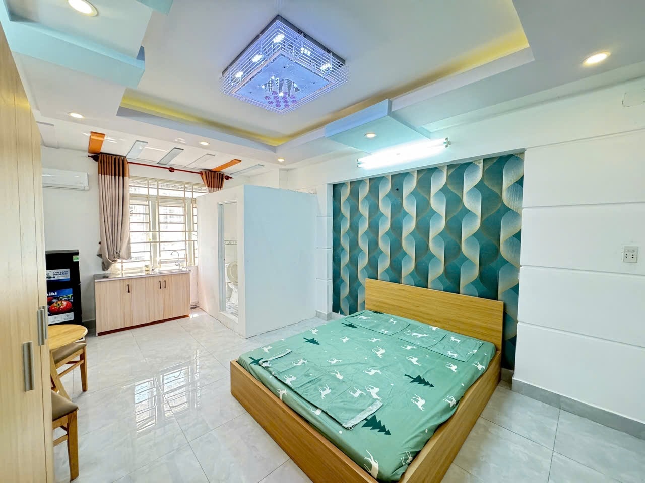 Phòng trọ Studio 25m2 tại MP House Cống Lở - Tân Bình - Phòng ngủ