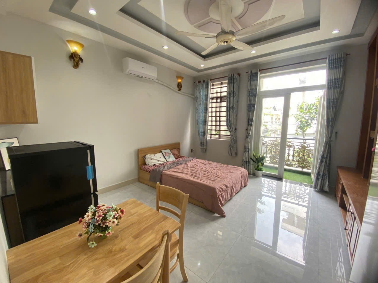Phòng trọ Studio 25m2 tại CN House Cống Lở - Tân Bình - Phòng ngủ