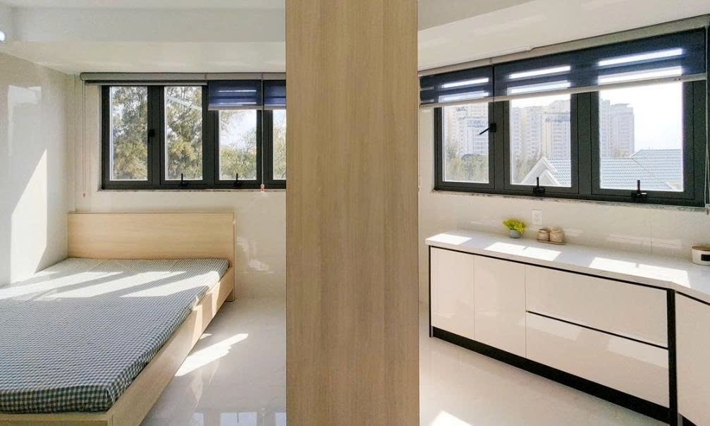 Phòng trọ Studio 34m2 tại PTC House Đường số 54 - Quận 7 - Phòng ngủ