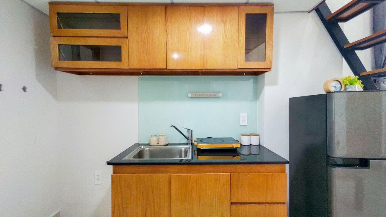 Phòng trọ Duplex 12m2 tại PTC House 2 Cao Thị Chính - Quận 7 - Phòng bếp