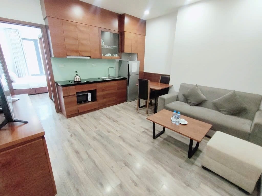 Phòng trọ 1 Phòng ngủ 40m2 tại PTC House Yên Lãng  - Đống Đa - Phòng khách