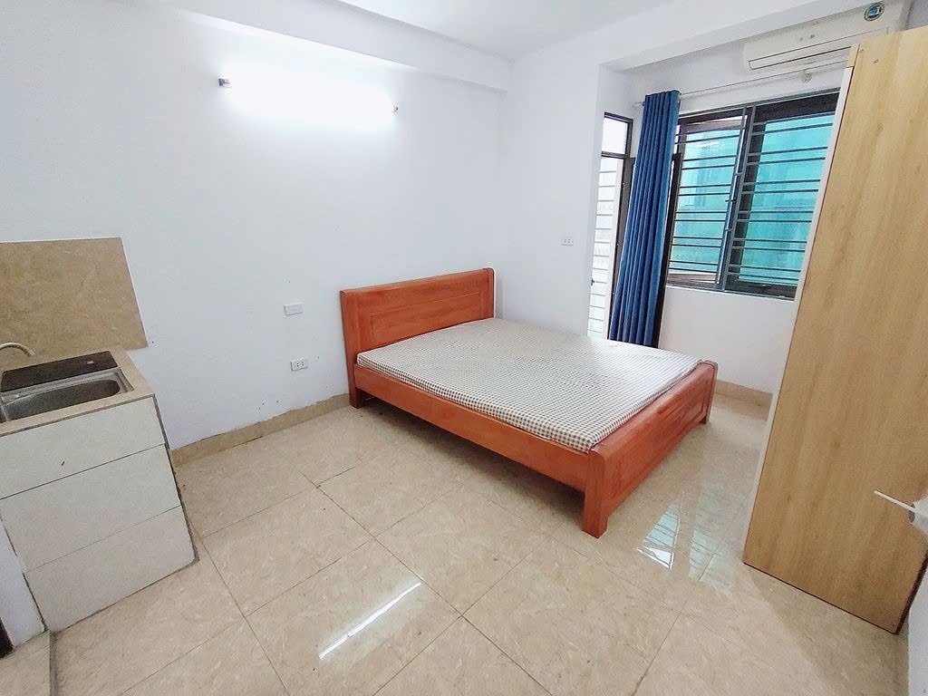 Phòng trọ Studio 20m2 tại PTC House Cầu Diễn - Bắc Từ Liêm  - Phòng ngủ