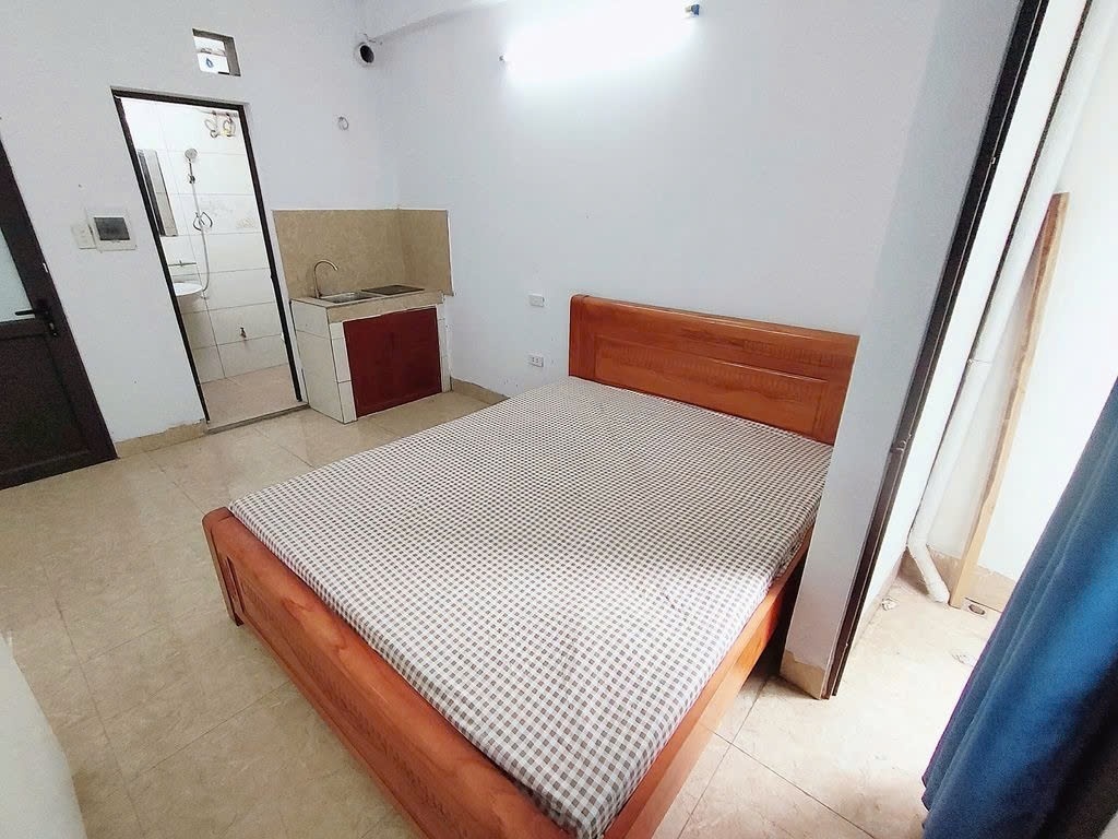 Phòng trọ Studio 20m2 tại PTC House Cầu Diễn - Bắc Từ Liêm  - Phòng ngủ