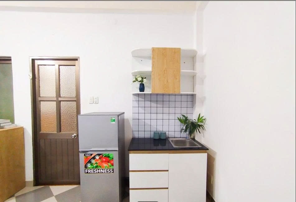 Phòng trọ Studio 25m2 tại PTC House Đường số 5 khu cư xá đô Thành - Quận 3 - Phòng bếp