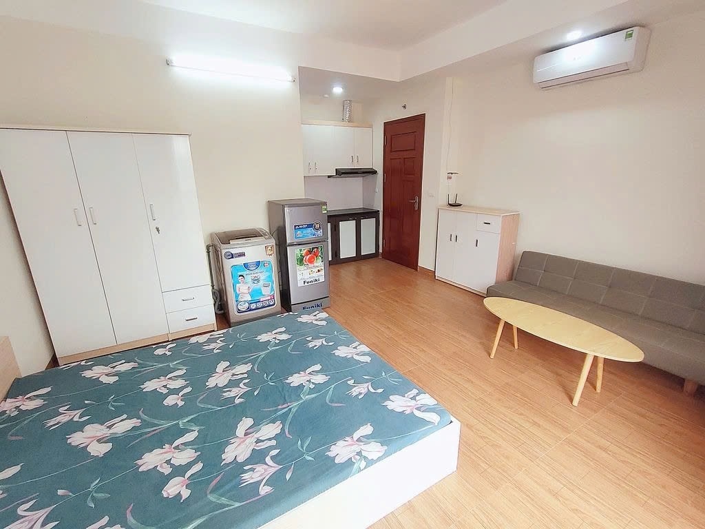 Phòng trọ Studio 35m2 tại PTC House Nguyễn Khang - Cầu Giấy  - Phòng ngủ