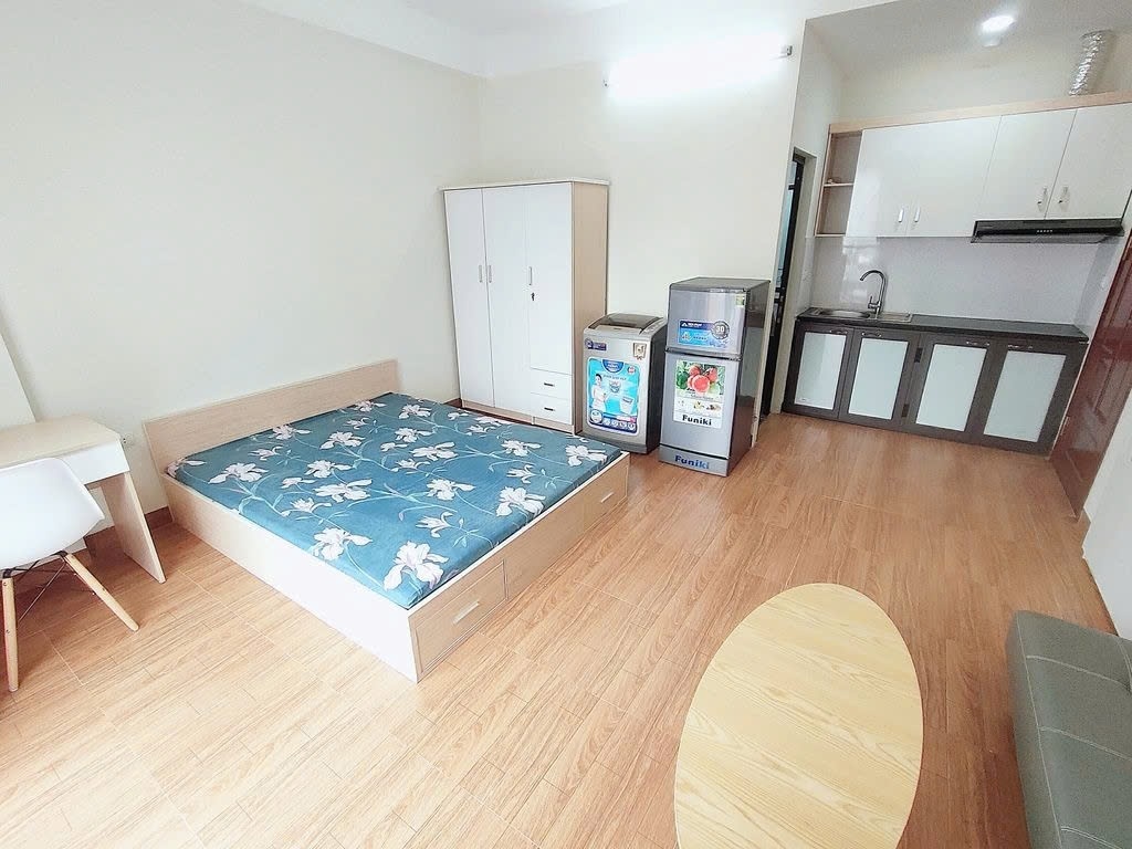 Phòng trọ Studio 35m2 tại PTC House Nguyễn Khang - Cầu Giấy  - Phòng ngủ
