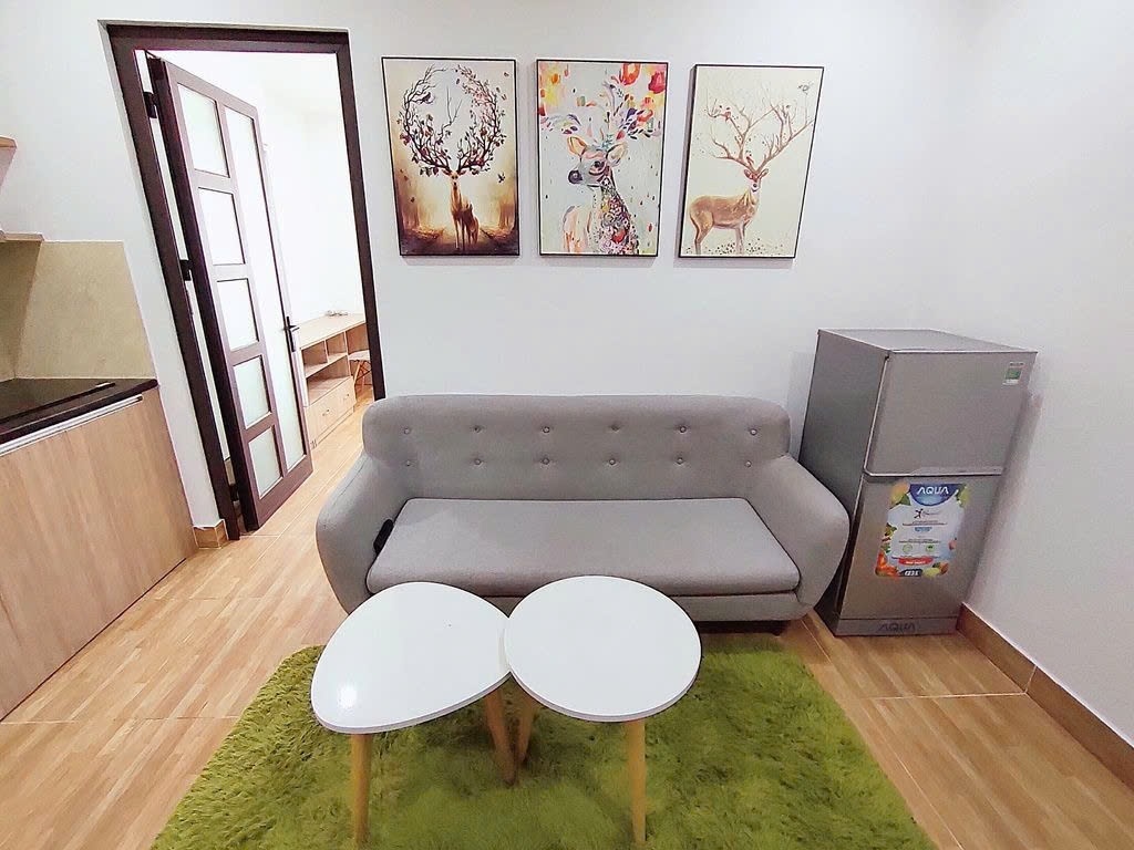 Phòng trọ 1 Phòng ngủ 40m2 tại PTC House 1 Quan Hoa - Cầu Giấy - Phòng khách